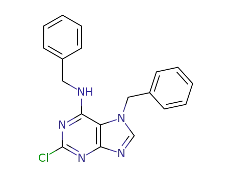 7-benzyl-6-benzylamino-2-chloropurine