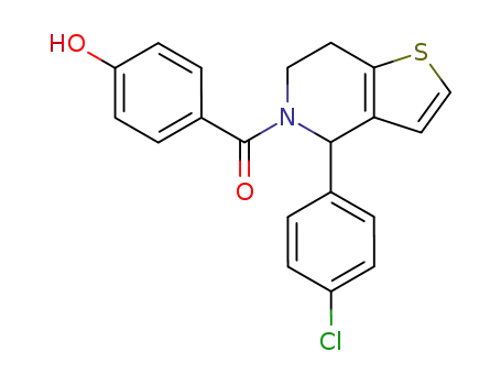 [4-(4-Chlorophenyl)-4,5,6,7-tetrahydro-thieno[3,2-c]pyridin-5-yl]-(4-hydroxyphenyl)methanone