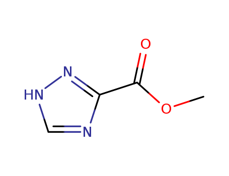 4928-88-5,Methyl 1,2,4-triazole-3-carboxylate,1H-1,2,4-Triazole-3-carboxylicacid, methyl ester (9CI);s-Triazole-3-carboxylic acid, methyl ester (7CI,8CI);3-Methoxycarbonyl-1,2,4-triazole;Methyl1H-1,2,4-triazole-3-carboxylate;