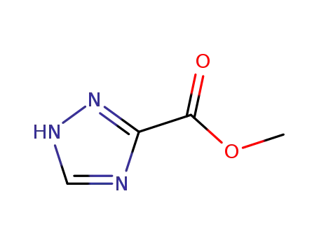 Molecular Structure of 4928-88-5 (Methyl 1,2,4-triazole-3-carboxylate)
