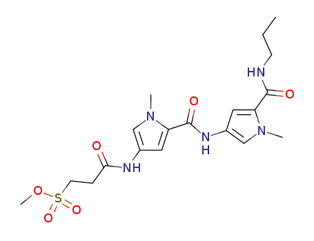 methyl 3-((1-methyl-5-((1-methyl-5-(propylcarbamoyl)-1H-pyrrol-3-yl)carbamoyl)-1H-pyrrol-3-yl)amino)-3-oxopropane-1-sulfonate