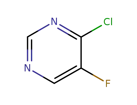 Molecular Structure of 347418-42-2 (Pyrimidine, 4-chloro-5-fluoro- (9CI))