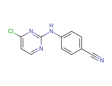4-[(4,6-dichloro-2-pyrimidin-yl)amino]benzonitrile