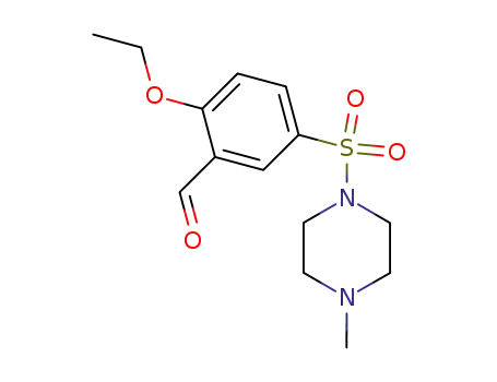 Molecular Structure of 332374-42-2 (Piperazine, 1-[(4-ethoxy-3-formylphenyl)sulfonyl]-4-methyl-)