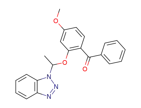 [2-(1-benzotriazol-1-ylethoxy)-4-methoxyphenyl](phenyl)methanone