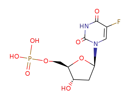 Molecular Structure of 134-46-3 (Fluorodeoxyuridylate)
