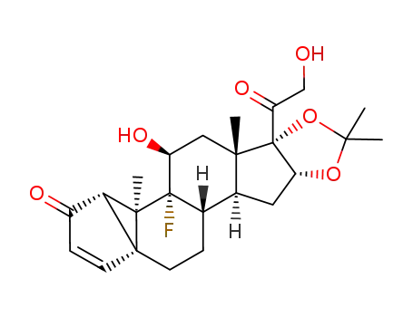 9α-fluoro-11β,21-dihydroxy-16α,17α-(1,1-dimethylmethylenedioxy)-1,5-cyclopregna-3-en-2,20-dione