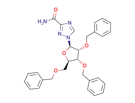1-(2,3,5-Tri-O-benzyl-β-D-ribofuranosyl)-1H-1,2,4-triazol-3-carboxamid