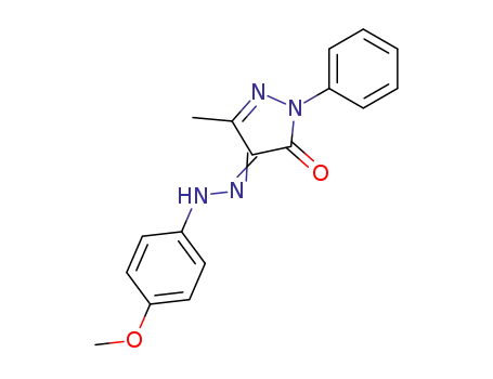 4-(4-methoxyphenylhydrazono)-3-methyl-1-phenyl-4,5-dihydropyrazole-5-one