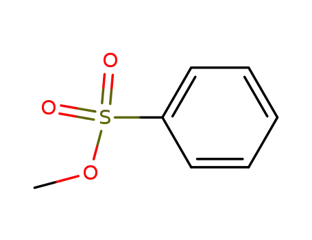 Molecular Structure of 80-18-2 (Methyl benzenesulfonate)