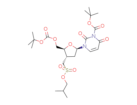5',N3-bis(tert-butoxycarbonyl)-2'-deoxy-3'-α-(isobutylmethylenesulfonate)uridine