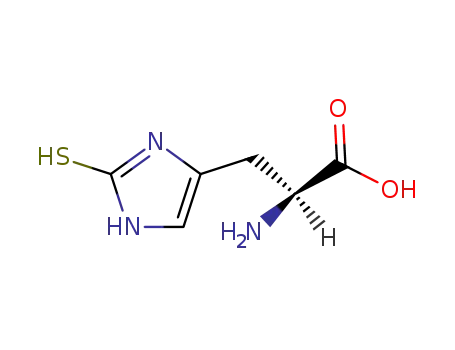 Molecular Structure of 2002-22-4 (2-MERCAPTO-L-HISTIDINE)
