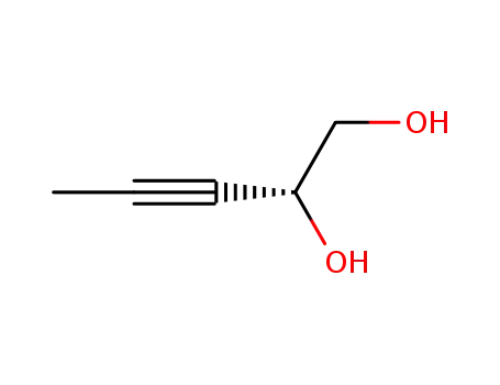 Molecular Structure of 500596-40-7 (3-Pentyne-1,2-diol, (2R)-)