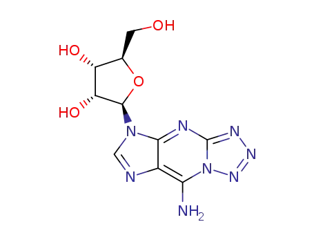 (2R,3R,4S,5R)-2-(8-Amino-tetrazolo[1,5-a]purin-5-yl)-5-hydroxymethyl-tetrahydro-furan-3,4-diol