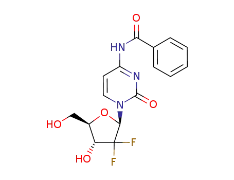 Molecular Structure of 142816-70-4 (4-N-benzoylgeMcitabine)