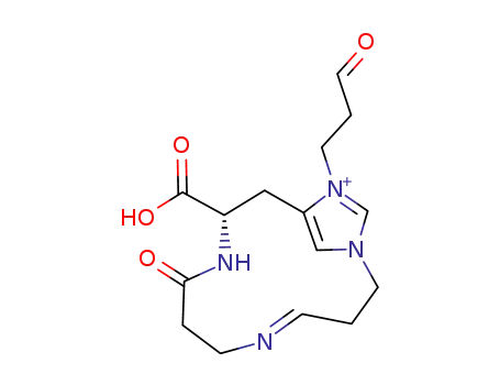 (E)-(S)-10-Carboxy-8-oxo-13-(3-oxo-propyl)-1,5,9-triaza-13-azonia-bicyclo[10.2.1]pentadeca-4,12(15),13-triene