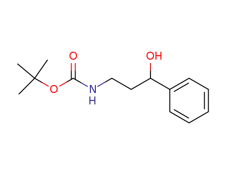 Molecular Structure of 257892-43-6 ((3-HYDROXY-3-PHENYL-PROPYL)-CARBAMIC ACID TERT-BUTYL ESTER)