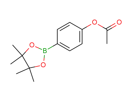 Molecular Structure of 480424-70-2 (4-(4,4,5,5-TETRAMETHYL-1,3,2-DIOXABOROLAN-2-YL)PHENYL ACETATE)