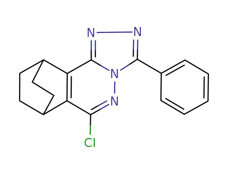 Molecular Structure of 202931-56-4 (7,10-Ethano-1,2,4-triazolo[3,4-a]phthalazine,
6-chloro-7,8,9,10-tetrahydro-3-phenyl-)