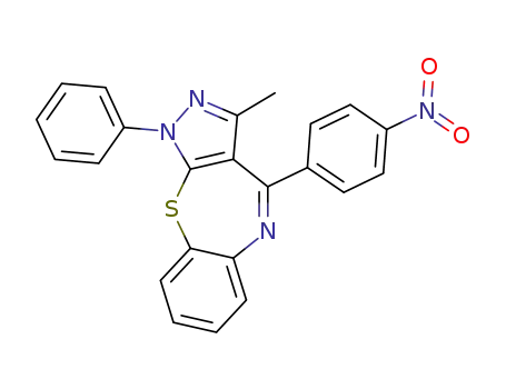 4-(4-nitrophenyl)-3-methyl-1-phenylpyrazolo[3,4-b][1,5]benzothiazepine