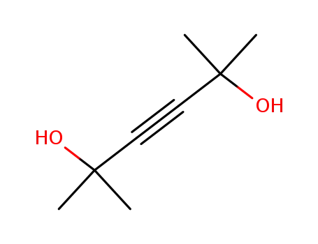 Molecular Structure of 142-30-3 (2,5-Dimethyl-3-hexyne-2,5-diol)