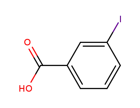 Molecular Structure of 618-51-9 (3-Iodobenzoic acid)