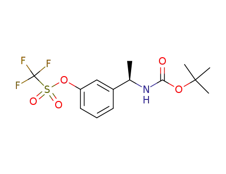 (R)-trifluoromethanesulfonic acid 3-(1-tert-butoxycarbonylamino-ethyl)-phenyl ester