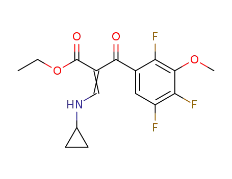 ethyl 3-(cyclopropylamino)-2-(2,4,5-trifluoro-3-methoxybenzoyl)acrylate
