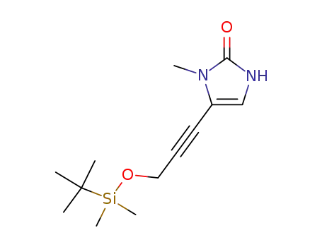 5-[3-(tert-butyl-dimethyl-silanyloxy)-prop-1-ynyl]-1-methyl-1,3-dihydro-imidazol-2-one