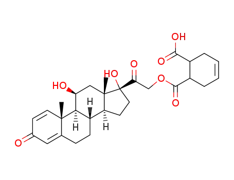 prednisolone 21-[hydrogen (cyclohex-3-ene-1,2-dicarboxylate)]