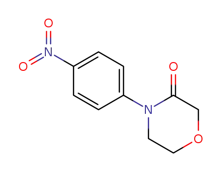 Molecular Structure of 446292-04-2 (4-(4-nitrophenyl)morpholin-3-one)