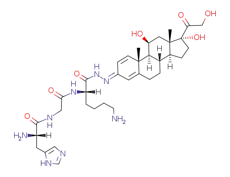 2-amino-N-{[5-amino-1-(11,17-dihydroxy-17-hydroxyacetyl-10,13-dimethyl-6,7,8,9,10,11,12,13,14,15,16,17-dodecahydro-cyclopenta[a]phenanthren-3-ylidene-hydrazinocarbonyl)-pentylcarbamoyl]-methyl}-3-(3H-imidazol-4-yl)-propionamide