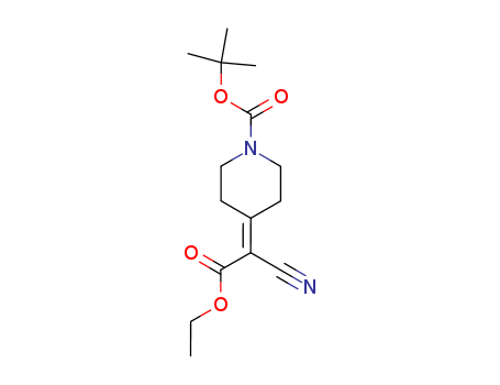 1-PIPERIDINECARBOXYLIC ACID, 4-(1-CYANO-2-ETHOXY-2-OXOETHYLIDENE)-, 1,1-DIMETHYLETHYL ESTER