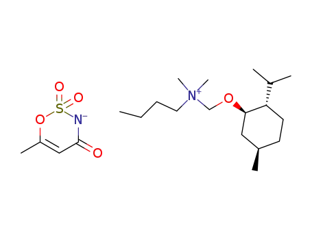 butyldimethyl[(1R,2S,5R)-(-)menthoxymethyl]ammonium acesulfamate