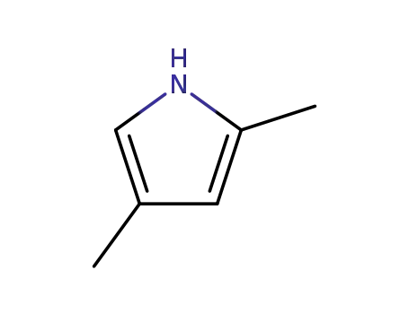 Molecular Structure of 625-82-1 (2,4-Dimethylpyrrole)