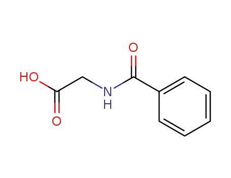 495-69-2,Hippuric acid,Hippuricacid (8CI);2-(Benzoylamino)acetic acid;Acetic acid,(benzoylamino)-;Benzamidoacetic acid;Benzoyl Glycocoll;Benzoylglycine;N-Benzoylglycine;NSC 9982;Phenylcarbonylaminoacetic acid;Glycine,N-benzoyl-;