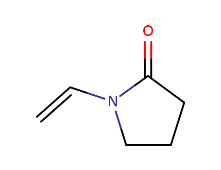 88-12-0,N-Vinyl-2-pyrrolidone,2-Pyrrolidinone,1-vinyl- (7CI,8CI);1-Ethenyl-2-pyrrolidinone;1-Vinyl-2-pyrrolidinone;1-Vinyl-2-pyrrolidone;Aronix M 150;N-V 2RC;N-VP;N-Vinyl-2-pyrrolidinone;N-Vinylpyrrolin-2-one;NSC 10222;NSC 683040;NVP 300;V-Pyrol;V-Pyrol RC;Vinylbutyrolactam;2-Pyrrolidinone,1-ethenyl-;