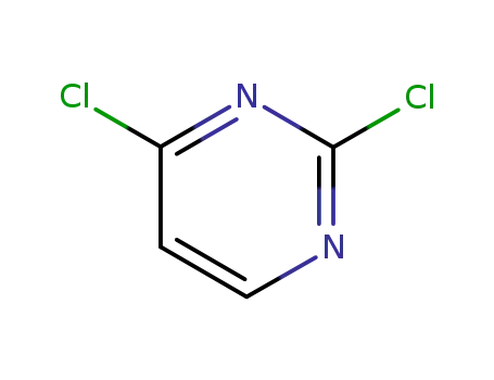 Molecular Structure of 3934-20-1 (2,4-Dichloropyrimidine)