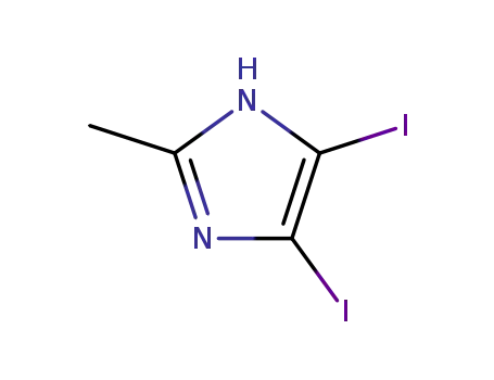 Molecular Structure of 73746-44-8 (4,5-Diiodo-2-methyl-1H-imidazole)