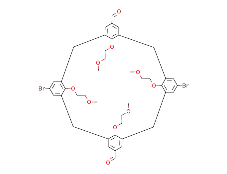 5,17-diformyl-11,23-dibromo-25,26,27,28-tetrakis(2-methoxyethoxy)calix[4]arene