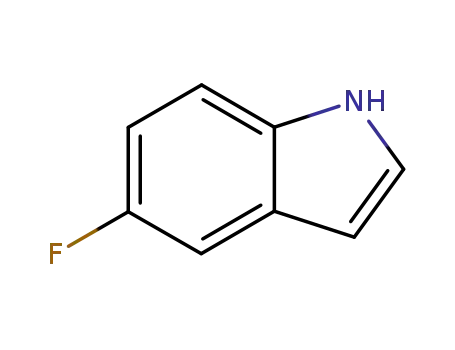 Molecular Structure of 399-52-0 (5-Fluoroindole)