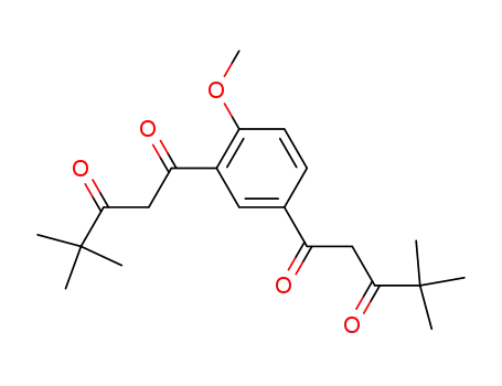 4-methoxy-1,3-bis(4,4-dimethyl-3-oxopentanoyl)benzene