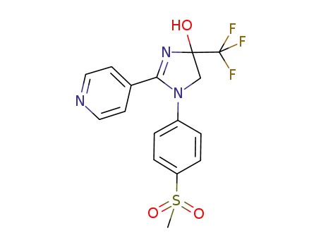 4-[4-hydroxy-1-[4-(methylsulfonyl) phenyl]-4-(trifluoromethyl)-4,5-dihydro-1H-imidazol-2-yl]pyridine