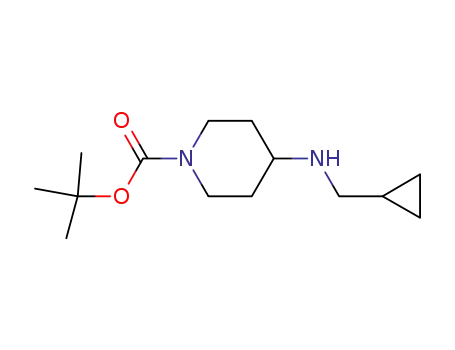 Molecular Structure of 710973-92-5 (tert-butyl 4-[(cyclopropylMethyl)aMino]piperidine-1-
carboxylate)