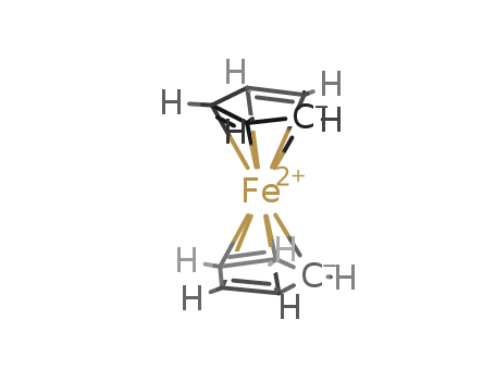 102-54-5,Ferrocene,Bis(cyclopentadienyl)iron;Ferrotsen;Biscyclopentadienyl iron;Iron dicyclopentadienyl;Iron bis (cyclopentadiene);bis(eta(5)-cyclopentadienyl)iron(II);[Fe(eta(5)-C5H5)2];cyclopenta-1,3-diene; iron;Iron, bis(.eta.5-2,4-cyclopentadien-1-yl)-;Bis(.eta.-cyclopentadienyl) iron;Catane TM;bis(eta(5)-cyclopentadienyl)iron;Di(.pi.-cyclopentadienyl)iron;cyclopenta-1,3-diene; iron(+2) cation;Dicyclopentadienyl Iron;Bis-(Cyclopentadienyl)iron;Ferrocene 99.9% Pureness;Ferrocene；bis(cyclopentadienyl) iron;Di-2, 4-cyclopentadien-1-yliron;