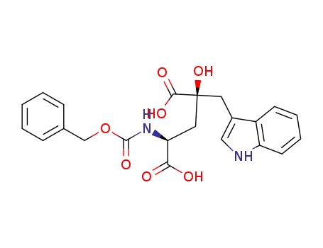 (2S,4S) 2-benzyloxycarbonylamino-4-hydroxy-4-carboxy-5-(3-indolyl)pentanoic acid