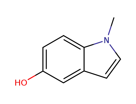 Molecular Structure of 13523-92-7 (1-methyl-1H-indol-5-ol)