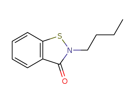 Molecular Structure of 4299-07-4 (2-Butyl-1,2-benzisothiazolin-3-one)