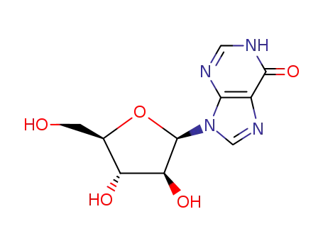 Molecular Structure of 7013-16-3 (HYPOXANTHINE-9-BETA-D-ARABINOFURANOSIDE)