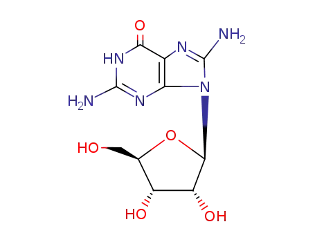 Guanosine, 8-amino- cas  3868-32-4